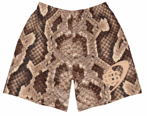 Snakeskin Mesh Shorts